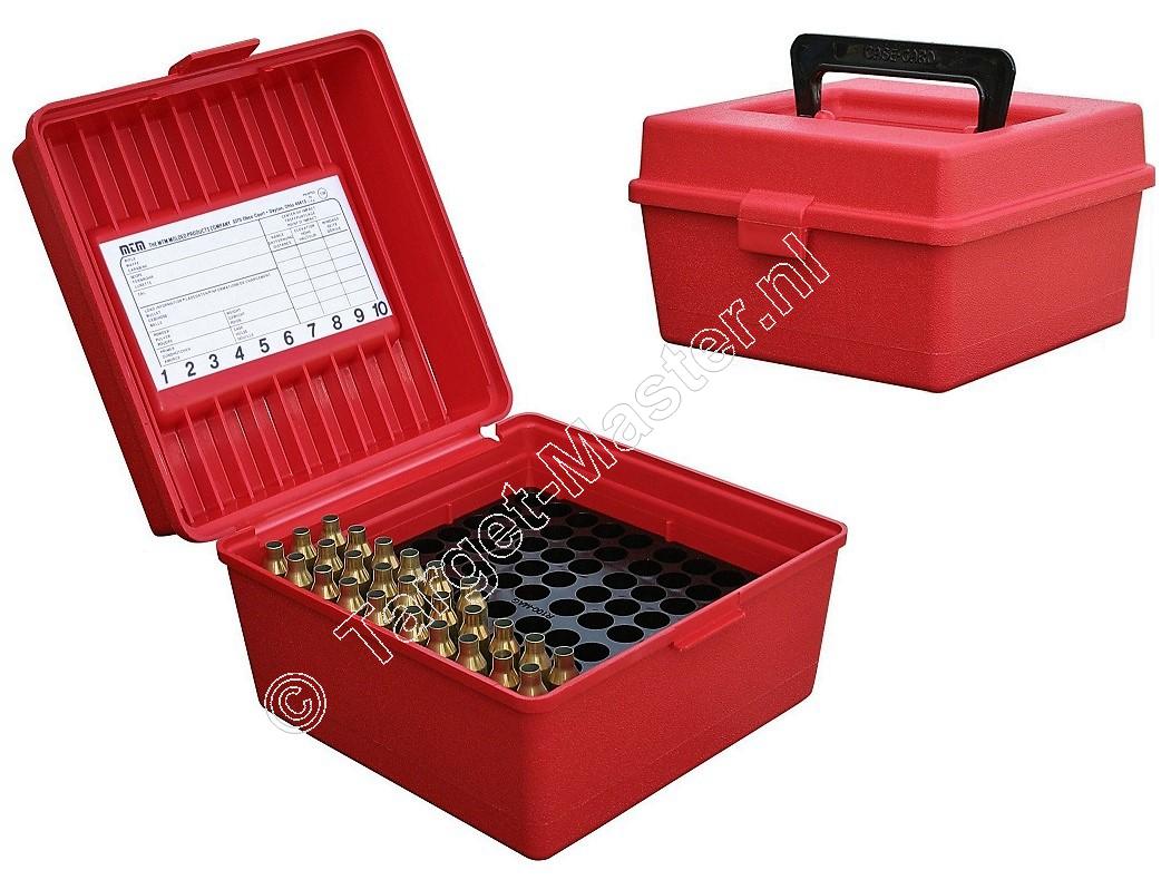 MTM R100 DELUXE Ammo Box RED content 100